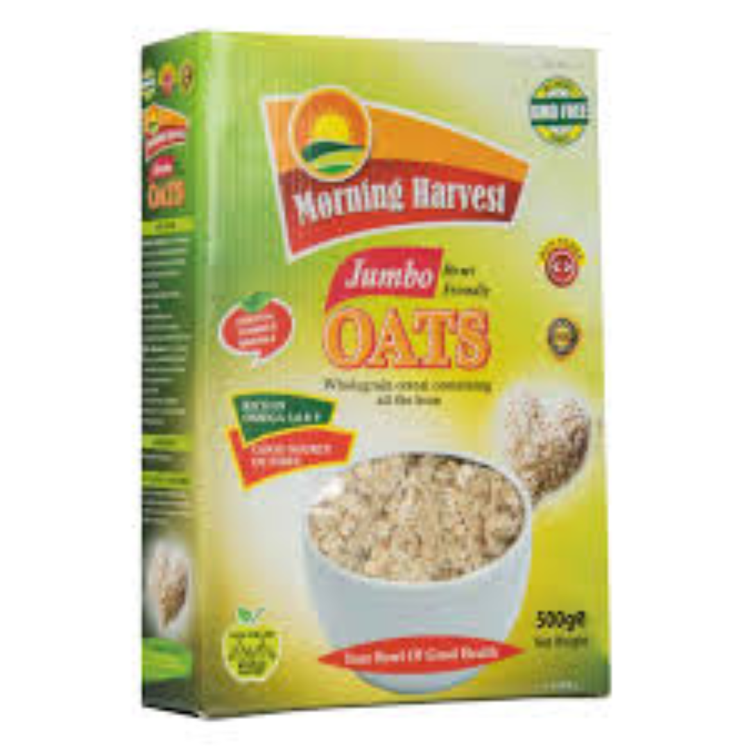 MORNING HARVEST JUMBO OATS 500GM(BOX)